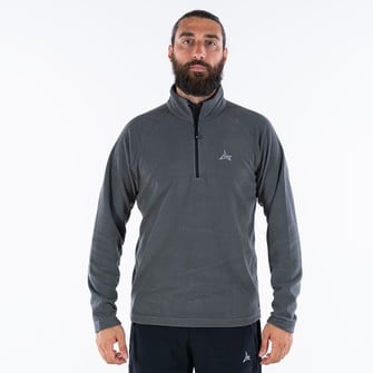 Πουλόβερ Fleece Api Half Zip, Γκρι