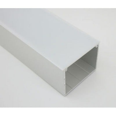 Aluminium Profile For Double Led Strips With Trans