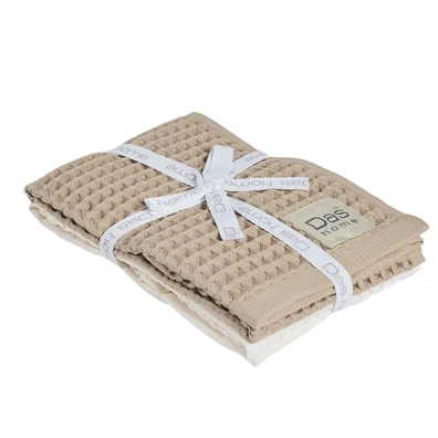 Das Home σετ Ποτηροπανα 2τμχ 40χ60 0800 Beige, Ivo