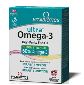 Vitabiotics Ultra Omega 3-Συμπλήρωμα Διατροφής με 