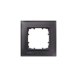 Miro Frame 1 Gang Black Glass 5TG1201-2