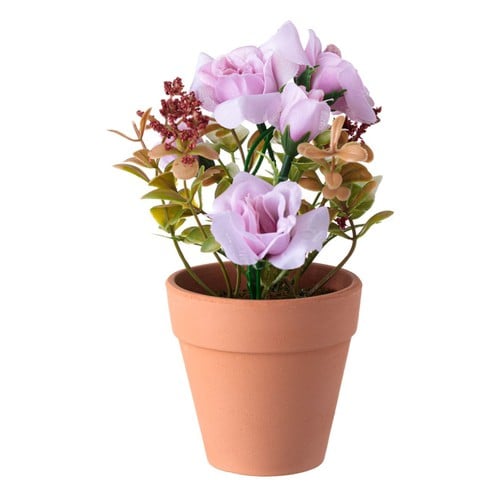 Vazo me lule dekorative trendafila lejla 18 cm 