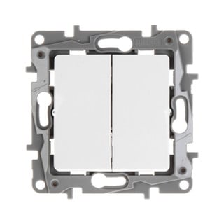 Niloe Switch 2 Gang Recessed White 764505