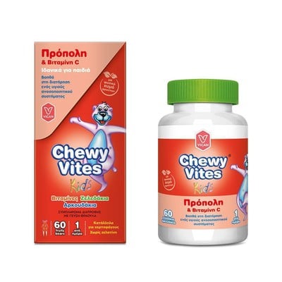 Vican Chewy Vites Kids Πρόπολη Kαι Βιταμίνη C 60 Μ