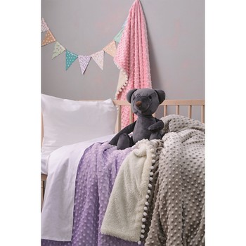 Κουβέρτα Fleece Κούνιας (110x140) Desire Blanket Lilac Palamaiki