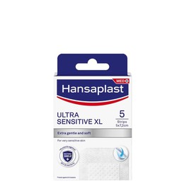 Hansaplast Ultra Sensitive XL Επιθέματα για Ευαίσθητο Δέρμα 5x7,2cm, 5τεμ