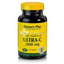 Natures Plus VITAMIN ULTRA-C with ROSE HIPS S/R 2000mg - Ανοσοποιητικό, 60 tabs