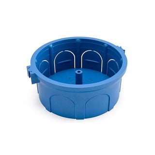 Junction Round Box with Lid Blue 3010001