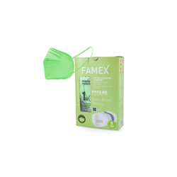 Famex Μάσκα Υψηλής Προστασίας Ενηλίκων FFP2 NR Λαχανί 10 τεμάχια