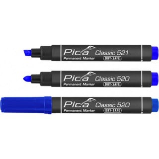 Pica 521-41 Classic Permanent Marker Blue Chisel T