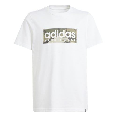 adidas kids boys camo linear graphic t-shirt  (IW1