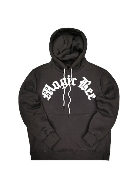 Magic bee cracking logo hoodie - dark grey