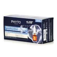 Phyto Phytocyane - Ανδρική Τριχόπτωση, 12 φιαλίδια x 3.5ml