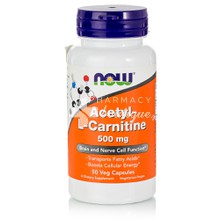 Now Acetyl-L-Carnitine 500mg - Αντιοξειδωτικό, 50 veg caps