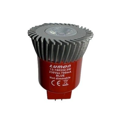 Λάμπα Led Spot Μr16 1Led 3W 230V 460Lm Μπλε