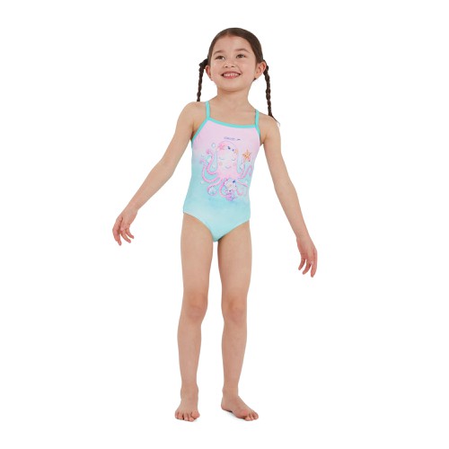 Speedo Infant Girls Digital Thinstrap Swimsuit (12