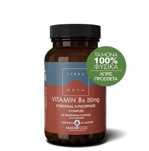 Terranova Vitamin B6 50mg (P 5-P), 50 Κάψουλες