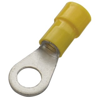 Ring Cable Insulated Terminals 4-6/10 Yellow Pu100
