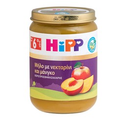 HiPP Φρουτόκρεμα Μήλο με Νεκταρίνι και Μάνγκο από τον 4ο Μήνα 190gr