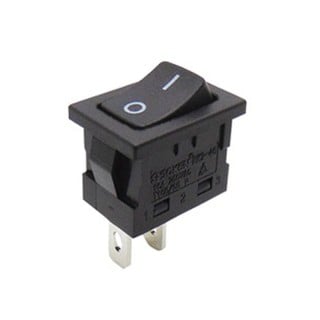 Switch Rocker Mini 2P without Lamp On/Off 6A/250V 