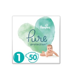 Pampers Diapers Pure Protection Size 1 (2-5kg) 50 Diapers
