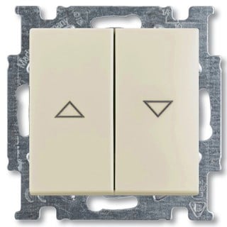 Basic55 Blinds Switch with Arrows Symbol Ivory 200
