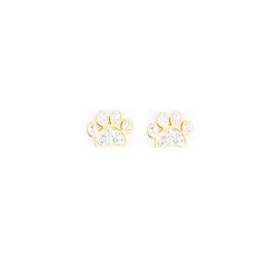 InoPlus Borghetti Pharma Imponta Oro Strass 0832 Hypoallergenic Earrings Gold Studs 1 pair