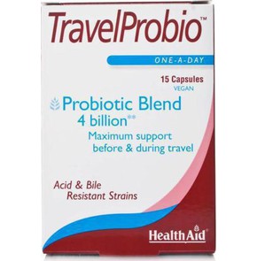 Health Aid TravelProbio Προβιοτικά, 15caps