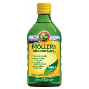 MOLLER'S Μουρουνέλαιο γεύση φυσική 250ml