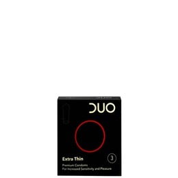 Duo Extra Thin Extra Lubricated Λεπτά Προφυλακτικά, 3τεμ