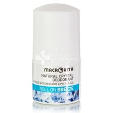 Macrovita Natural Crystal Deodorant Roll-On BREEZE - Φυσικός Αποσμητικός Κρύσταλλος, 50ml