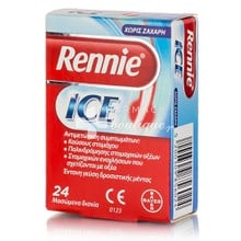 Bayer Rennie ICE - Αντιόξινο, 24 chew. tabs 
