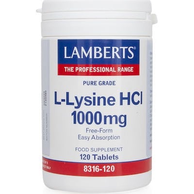 Lamberts L-Lysine HCI 1000mg 120tabs