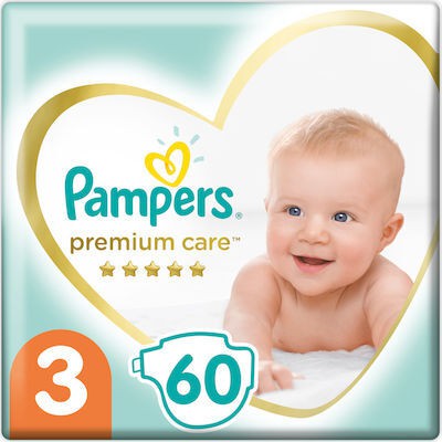 Pampers Premium Care Jumbo Pack Νo 3 (6-10kg) 60τμ