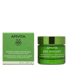 Apivita Bee Radiant Peony Night Gel Balm, Gel-Balm Νύχτας για Λείανση & Αναζωογόνηση 50ml