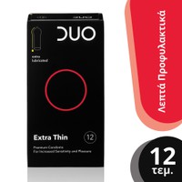 Duo Extra Thin 12τμχ - Λεπτά Προφυλακτικά