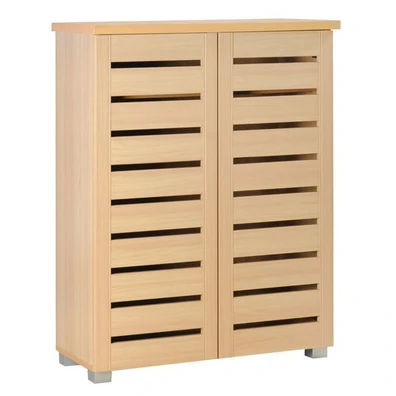 Παπουτσοθήκη Δίφυλλη 77x34x98cm Φυσικό ZWW Ε838,1