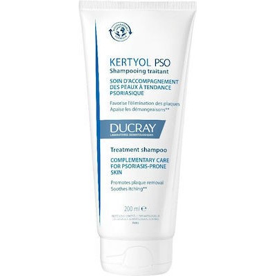 DUCRAY Kertyol P.S.O Treatment Shampoo Σαμπουάν Φροντίδας Συμπληρωματική Αγωγή Για Το Δέρμα Με Τάση Ψωρίασης 200ml