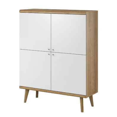 Μπουφές 107x134x40cm 24101-PR-S Λευκό+Riviera 