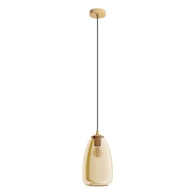 Pendant Light Alobrase Brass Colour With Transpare