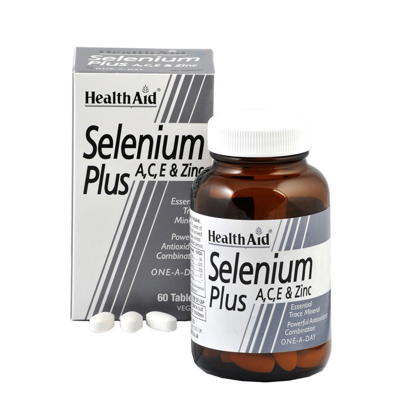 Health Aid Health Aid Selenium Plus 0mg Ace Zinc 60 Tablets