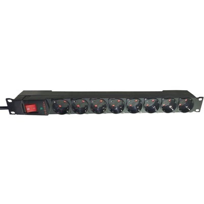 Power Strip For Rack 19'' 8 Ports