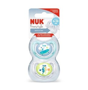 Nuk Freestyle Silicone Soother 6-18m, 1pc (Various