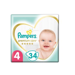 Pampers Premium Care Diapers Size 4 (9-14kg) 34 Diapers
