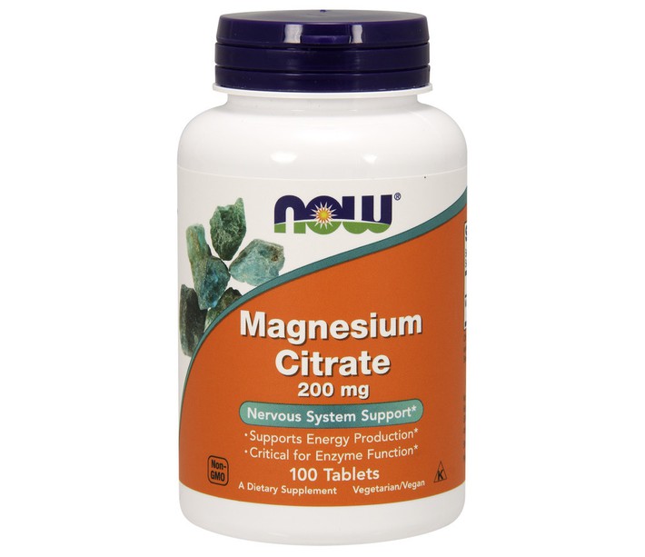 NOW MAGNESIUM CITRATE 200MG 100TABL