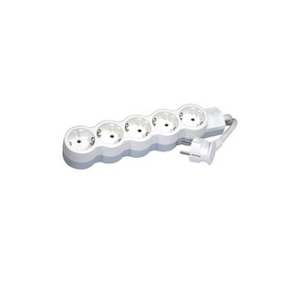 Power Socket Std 5 Schuko with Cable 5m White 6950