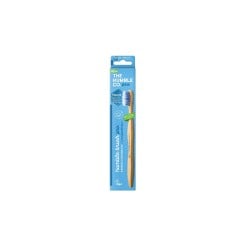 The Humble Co. Pro Line Spiral Adult Toothbrush Soft Blue Οδοντόβουρτσα Ενηλίκων Από Μπαμπού Μπλε 1 τεμάχιο