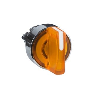 Illuminated Selector Switch Head Orange F22 2 Posi