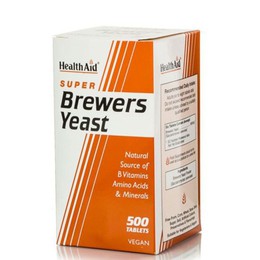 Health Aid Brewers Yeast, Μαγιά Μπύρας 500Tabs