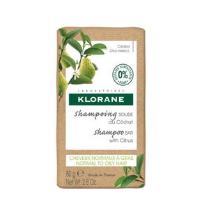 Klorane Cedrat Shampoo Bar with Citrus, 80gr
